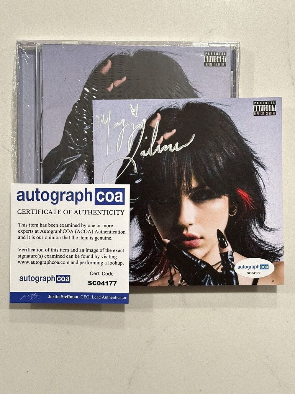 MAGGIE LINDEMANN - Paranoia Cd with Signed / Autographed COA Booklet - ACOA #5
